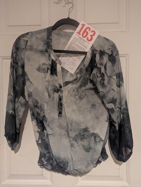 Lot 163 Sheer Blouse Floral Print - Small